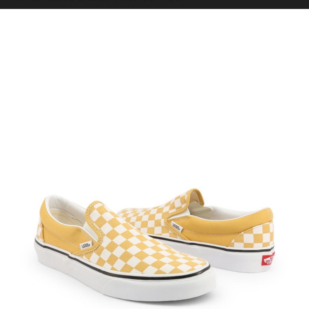 Yellow Checkerboard Vans